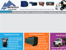 Tablet Screenshot of granitesolidwaste.com